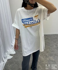 【hyu,il】UNISEXレトロシックプリント半袖Tシャツ(hyu2503-k) メール便発送10  - サムネイル7