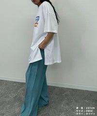 【hyu,il】UNISEXレトロシックプリント半袖Tシャツ(hyu2503-k) メール便発送10  - サムネイル10