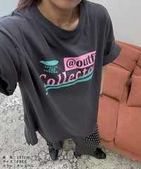 【hyu,il】UNISEXレトロシックプリント半袖Tシャツ(hyu2503-k) メール便発送10  - サムネイル17