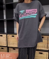 【hyu,il】UNISEXレトロシックプリント半袖Tシャツ(hyu2503-k) メール便発送10  - サムネイル18