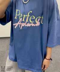 【hyu,il】ロゴプリント パッチワーク刺繍 半袖Tシャツ(day254863-h) メール便発送10  - サムネイル8