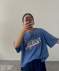 【hyu,il】ロゴプリント パッチワーク刺繍 半袖Tシャツ(day254863-h) メール便発送10  - サムネイル10