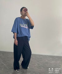 【hyu,il】ロゴプリント パッチワーク刺繍 半袖Tシャツ(day254863-h) メール便発送10  - サムネイル12