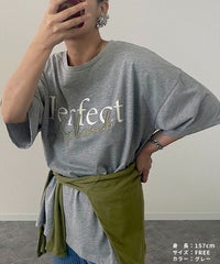【hyu,il】ロゴプリント パッチワーク刺繍 半袖Tシャツ(day254863-h) メール便発送10  - サムネイル18