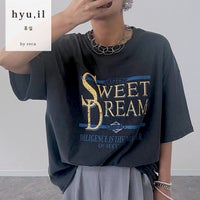 【hyu,il】ヴィンテージライク プリント半袖Tシャツ(250401-h) メール便発送10  - サムネイル1