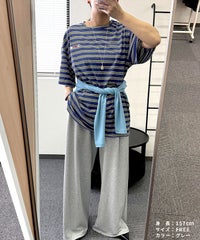 【hyu,il】サイドタック ワイドスウェットパンツ(250402-h) メール便発送10 - サムネイル24
