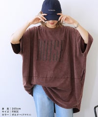 パウダー加工ロゴプリントBIGTシャツ(an-p264172e) - サムネイル21