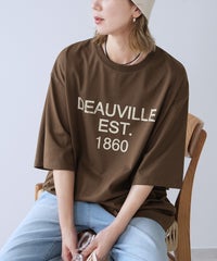 五分袖ヴィンテージライクロゴTシャツ(an-p264173e) メール便発送10 - サムネイル1