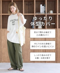 五分袖ヴィンテージライクロゴTシャツ(an-p264173e) メール便発送10 - サムネイル5