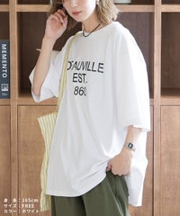 五分袖ヴィンテージライクロゴTシャツ(an-p264173e) メール便発送10 - サムネイル10