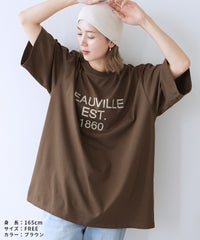 五分袖ヴィンテージライクロゴTシャツ(an-p264173e) メール便発送10 - サムネイル16