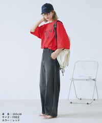 五分袖ヴィンテージライクロゴTシャツ(an-p264173e) メール便発送10 - サムネイル24