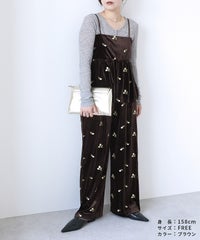 小花柄刺繍ベロアキャミソール(day256307) メール便発送10 - サムネイル12