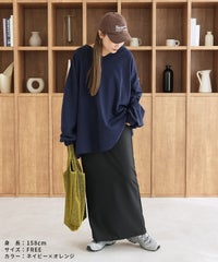 前後2wayロングスリーブレトロ配色ロゴTシャツ(R26201-k) メール便発送10 - サムネイル16