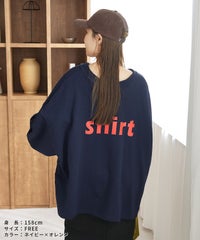 前後2wayロングスリーブレトロ配色ロゴTシャツ(R26201-k) メール便発送10 - サムネイル17