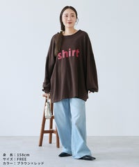 前後2wayロングスリーブレトロ配色ロゴTシャツ(R26201-k) メール便発送10 - サムネイル19