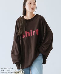 前後2wayロングスリーブレトロ配色ロゴTシャツ(R26201-k) メール便発送10 - サムネイル21