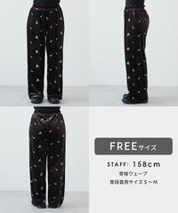 小花柄刺繍ベロアパンツ(day256308) メール便発送10 - サムネイル22
