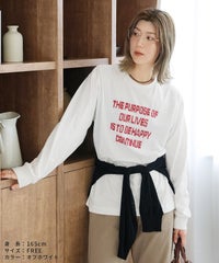 ビーズ刺繍ロゴTシャツ(day256333) メール便発送10 - サムネイル16