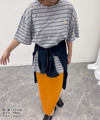【hyu,il】オリジナルロゴ刺繍ボーダー半袖Tシャツ(hyu2502-v) メール便発送10 - サムネイル21