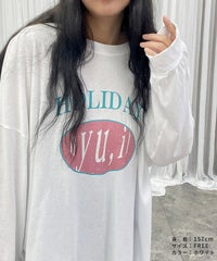 【hyu,il】薄手ロゴロングTシャツ(hyu2501-k) メール便発送10 - サムネイル10