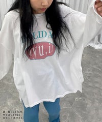 【hyu,il】薄手ロゴロングTシャツ(hyu2501-k) メール便発送10 - サムネイル15