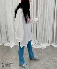 【hyu,il】薄手ロゴロングTシャツ(hyu2501-k) メール便発送10 - サムネイル16