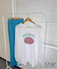 【hyu,il】薄手ロゴロングTシャツ(hyu2501-k) メール便発送10 - サムネイル17