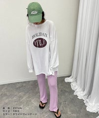 【hyu,il】薄手ロゴロングTシャツ(hyu2501-k) メール便発送10 - サムネイル22