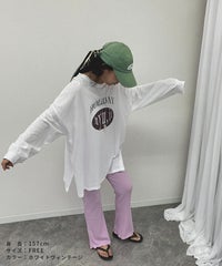 【hyu,il】薄手ロゴロングTシャツ(hyu2501-k) メール便発送10 - サムネイル23