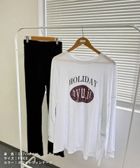 【hyu,il】薄手ロゴロングTシャツ(hyu2501-k) メール便発送10 - サムネイル25