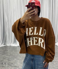 【hyuil】ワイドシルエットショート丈スウェット(hyu2506-k) メール便発送10 - サムネイル14