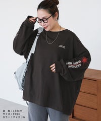 袖ロゴロングTシャツ(R26202-k) メール便発送10 - サムネイル7