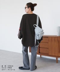 袖ロゴロングTシャツ(R26202-k) メール便発送10 - サムネイル8