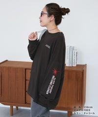 袖ロゴロングTシャツ(R26202-k) メール便発送10 - サムネイル9