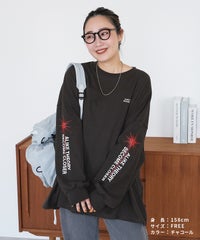袖ロゴロングTシャツ(R26202-k) メール便発送10 - サムネイル10