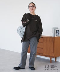 袖ロゴロングTシャツ(R26202-k) メール便発送10 - サムネイル11