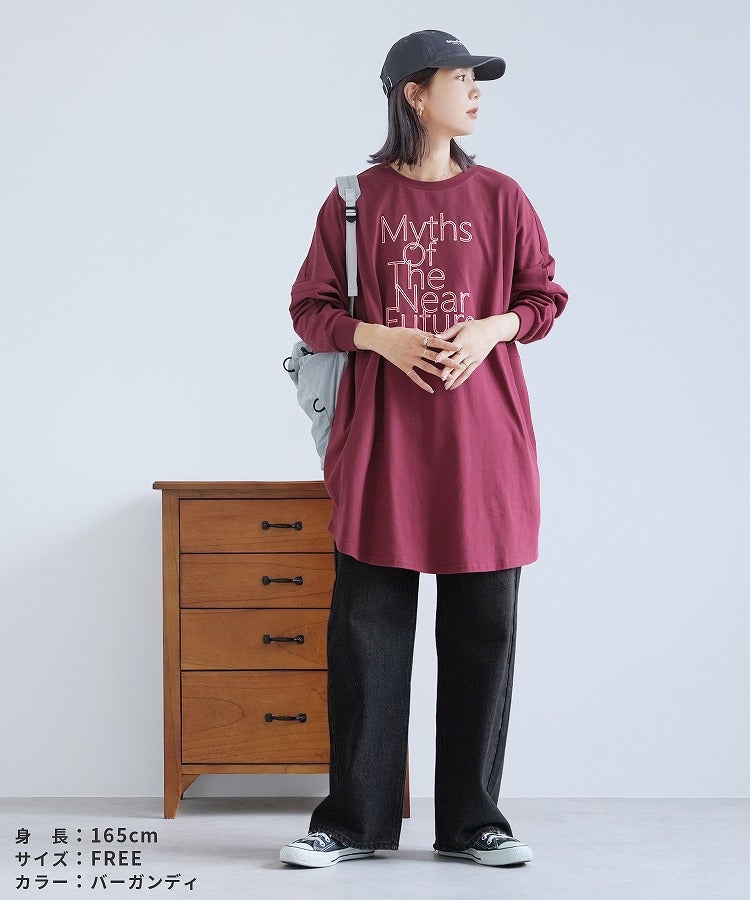 ロゴ刺繍BIGTシャツ(an-d264115l) メール便発送10 - 画像14