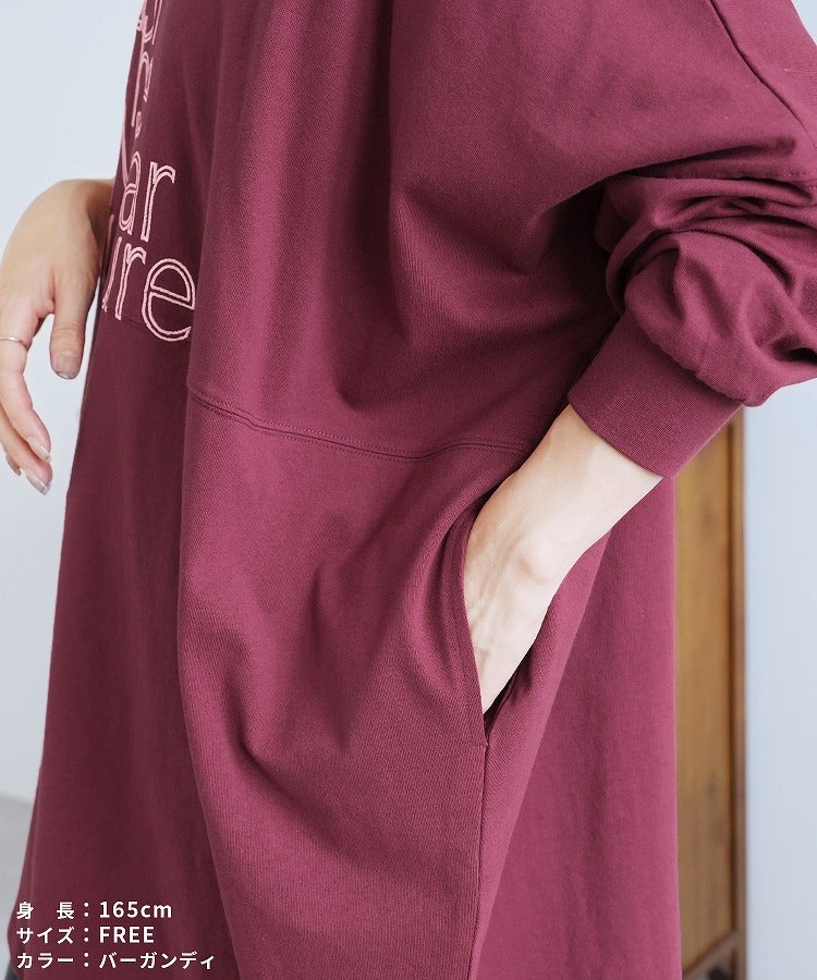 ロゴ刺繍BIGTシャツ(an-d264115l) メール便発送10 - 画像15