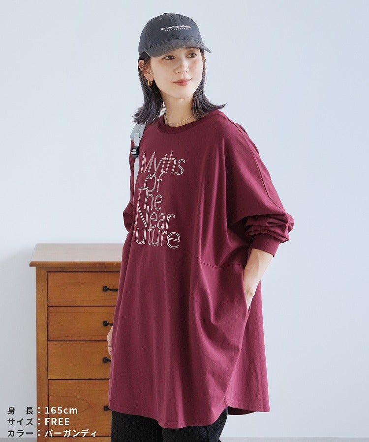 ロゴ刺繍BIGTシャツ(an-d264115l) メール便発送10 - 画像16