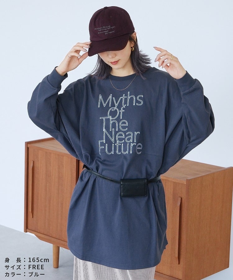 ロゴ刺繍BIGTシャツ(an-d264115l) メール便発送10 - 画像18