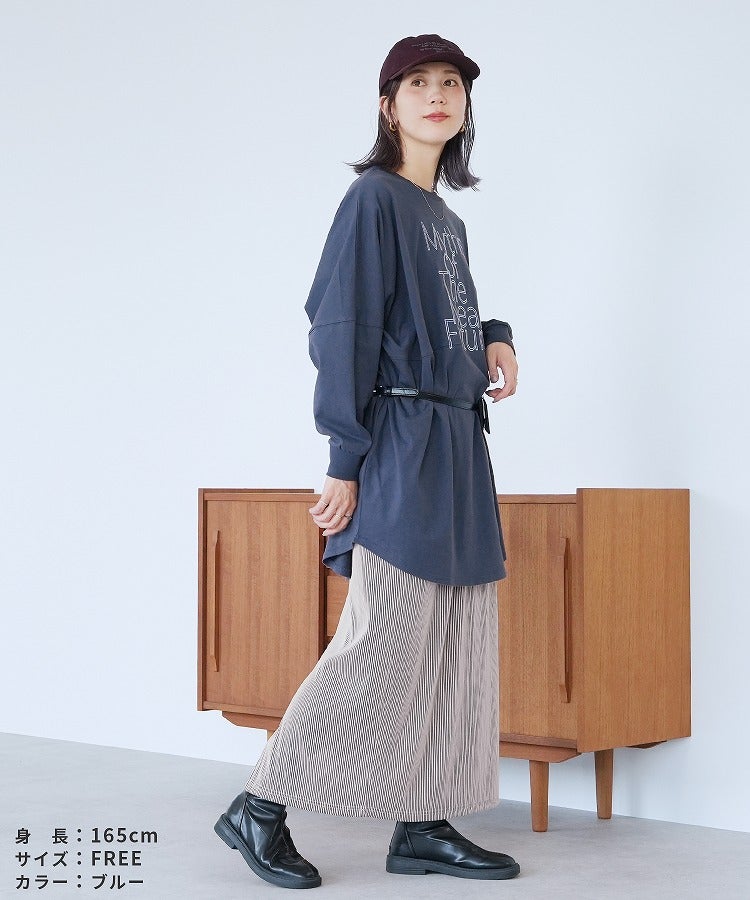 ロゴ刺繍BIGTシャツ(an-d264115l) メール便発送10 - 画像19