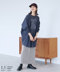 ロゴ刺繍BIGTシャツ(an-d264115l) メール便発送10 - サムネイル22