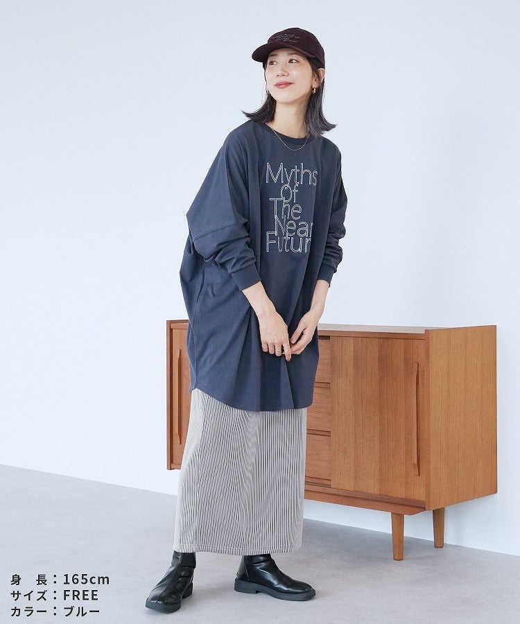 ロゴ刺繍BIGTシャツ(an-d264115l) メール便発送10 - 画像22
