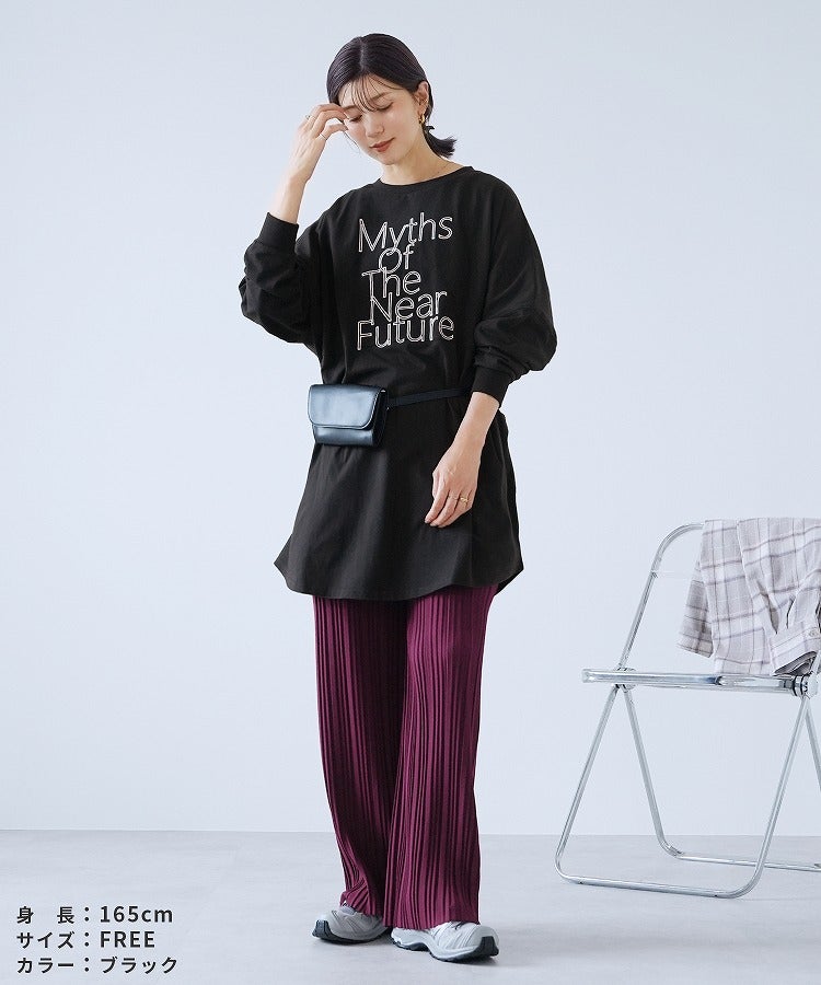 ロゴ刺繍BIGTシャツ(an-d264115l) メール便発送10 - 画像24