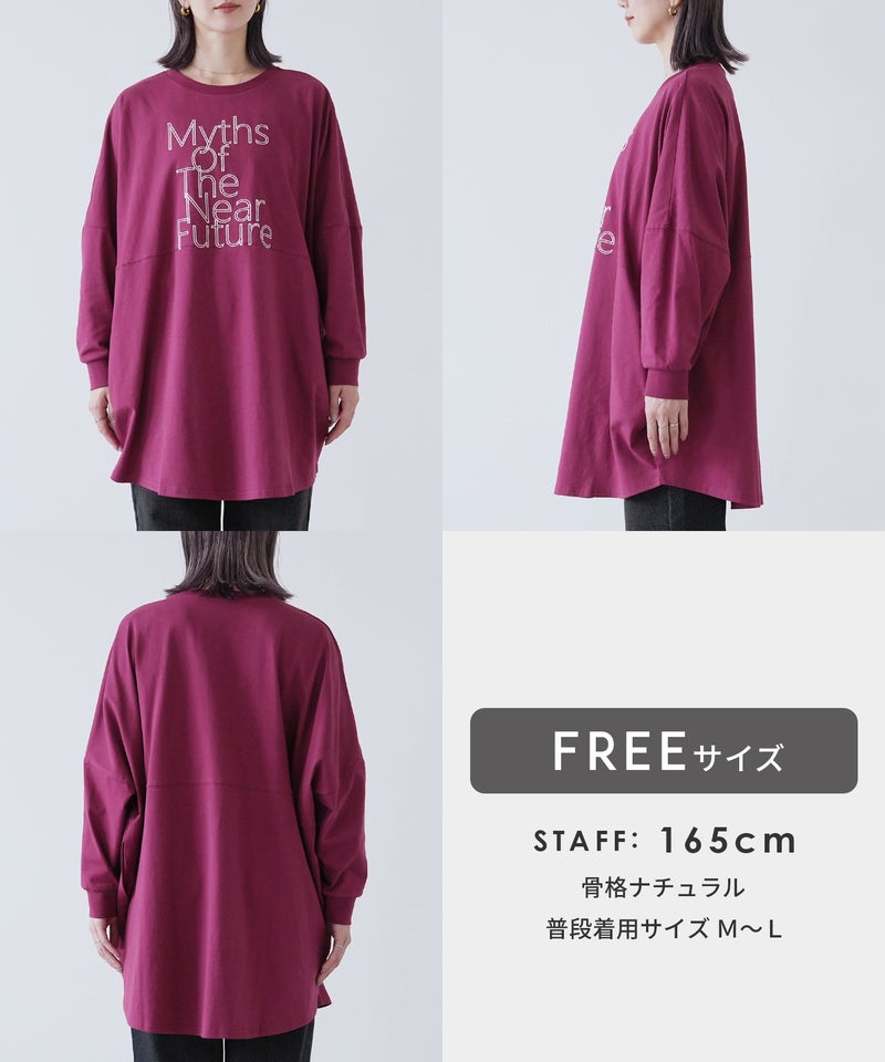 ロゴ刺繍BIGTシャツ(an-d264115l) メール便発送10 - 画像30