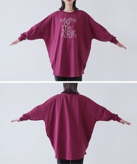 ロゴ刺繍BIGTシャツ(an-d264115l) メール便発送10 - サムネイル31