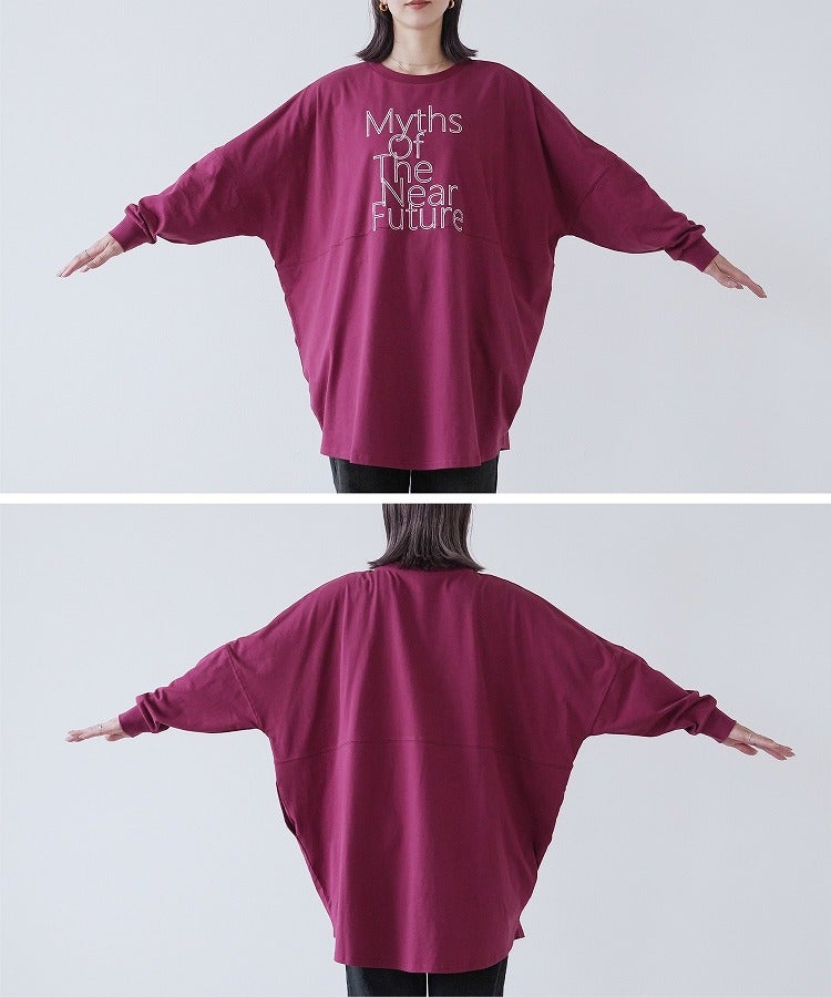 ロゴ刺繍BIGTシャツ(an-d264115l) メール便発送10 - 画像31