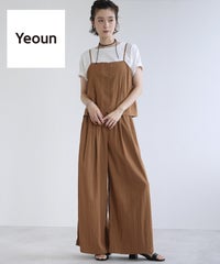 【Yeoun】キャミソールセットアップ3点セット[キャミソール＋Tシャツ＋パンツ](in153528-y) 宅配便発送 - サムネイル1