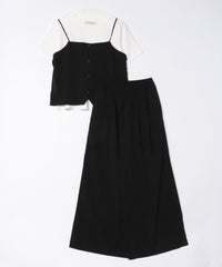 【Yeoun】キャミソールセットアップ3点セット[キャミソール＋Tシャツ＋パンツ](in153528-y) 宅配便発送 - サムネイル27